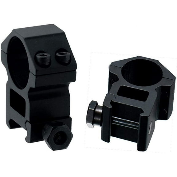 1", 2 Pieces, High Profile Picatinny-Weaver Scope Mount