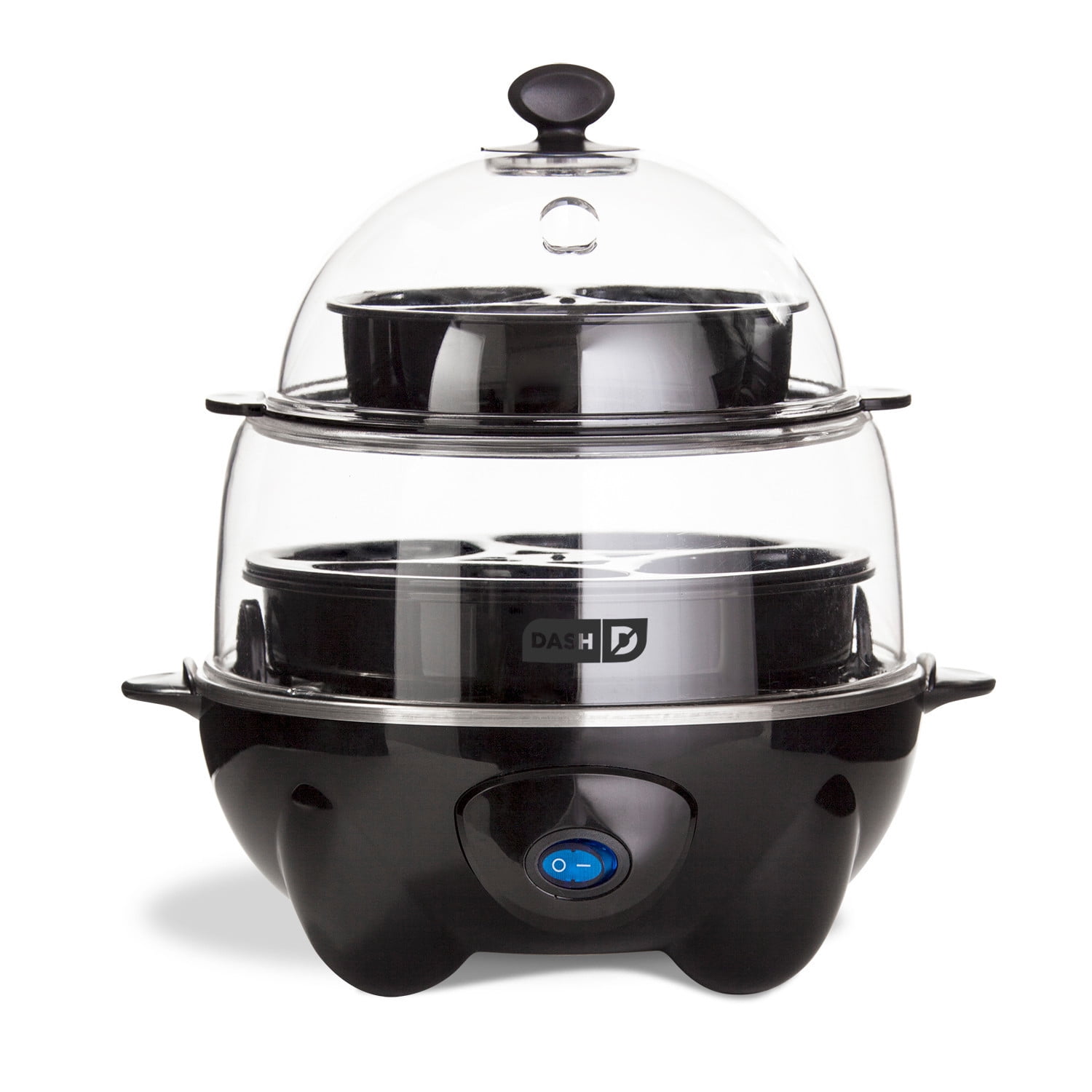 Dash DEC012BK Deluxe Rapid Egg Cooker Electric for for Hard Boiled,  Poached, Scrambled, Omelets, Steamed Vegetables, Seafood, Dumplings & More  12 Capacity, with Auto Shut Off Feature Black - Taste Topics