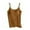 Khaki, variant on Camisole Top for Women Built In Bra Solid Color Adjustable Spaghetti Strap Cami Sleeveless Summer Tops Purple S