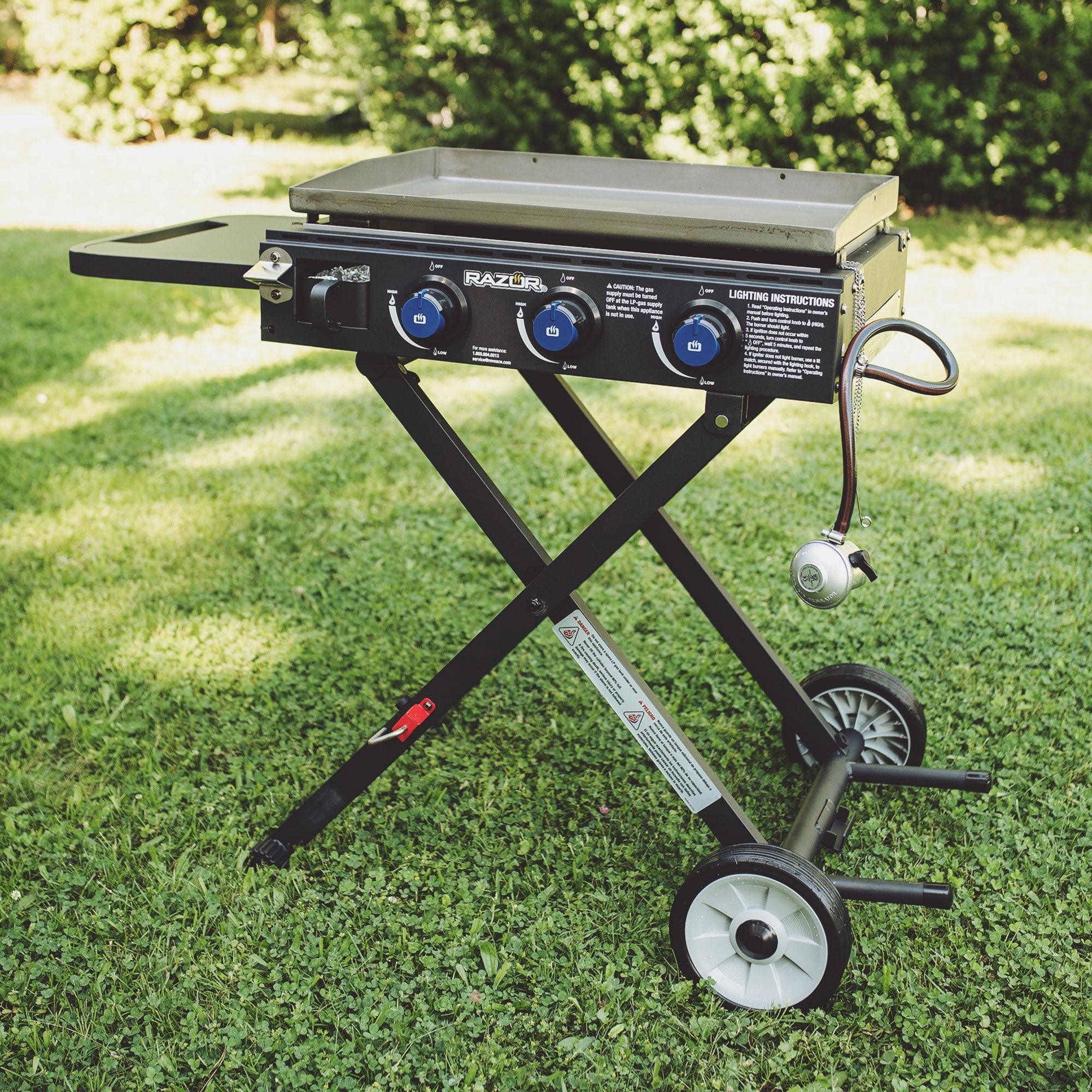 Razor Griddle Portable Burner 30,000 BTU Gas Grill Griddle