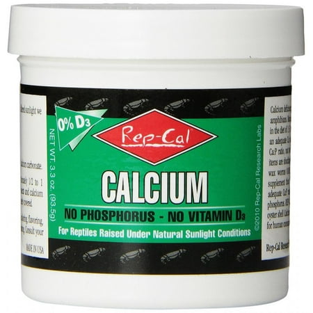 Rep Cal Phosphorus Free Calcium without Vitamin D3 - Ultrafine Powder 3.3