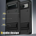 thumbnail image 7 of Designed for Google Pixel 8 Case, with Hidden Kickstand Military Grade Drop Protection Dustproof Hybrid Hard PC Kickstand Phone Case Cover for Men Women for Google Pixel 8, Black, 7 of 7
