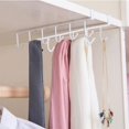 thumbnail image 2 of 2pcs Mug Hooks Under Shelf Mug Holder Cups Storage Rack Drilling Free Coffee Cups Holder Kitchen Utensil Holder Key Hooks Fit for The Cabinet 0.8” or Less White, 2 of 6