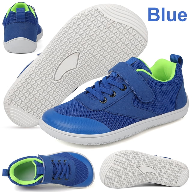 Deporte Con Punta Ancha Zapatos Deportivos Transpirables Descalzos para Al Aire Libre (30) Azul