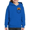 thumbnail image 3 of Awkward Styles Halloween Hoodies for Kids Girls Boys Angry Pumpkin Hooded Youth Sweatshirt Pocket Print, 3 of 5