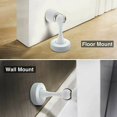 thumbnail image 5 of 2 topes de puerta magnéticos de acero inoxidable con cierre suave para puerta de pared resistente (rojo) Cerradura de puerta de 90 grados, 2 piezas de acero inoxidable, cerradura de seguridad en ángul, 5 of 5