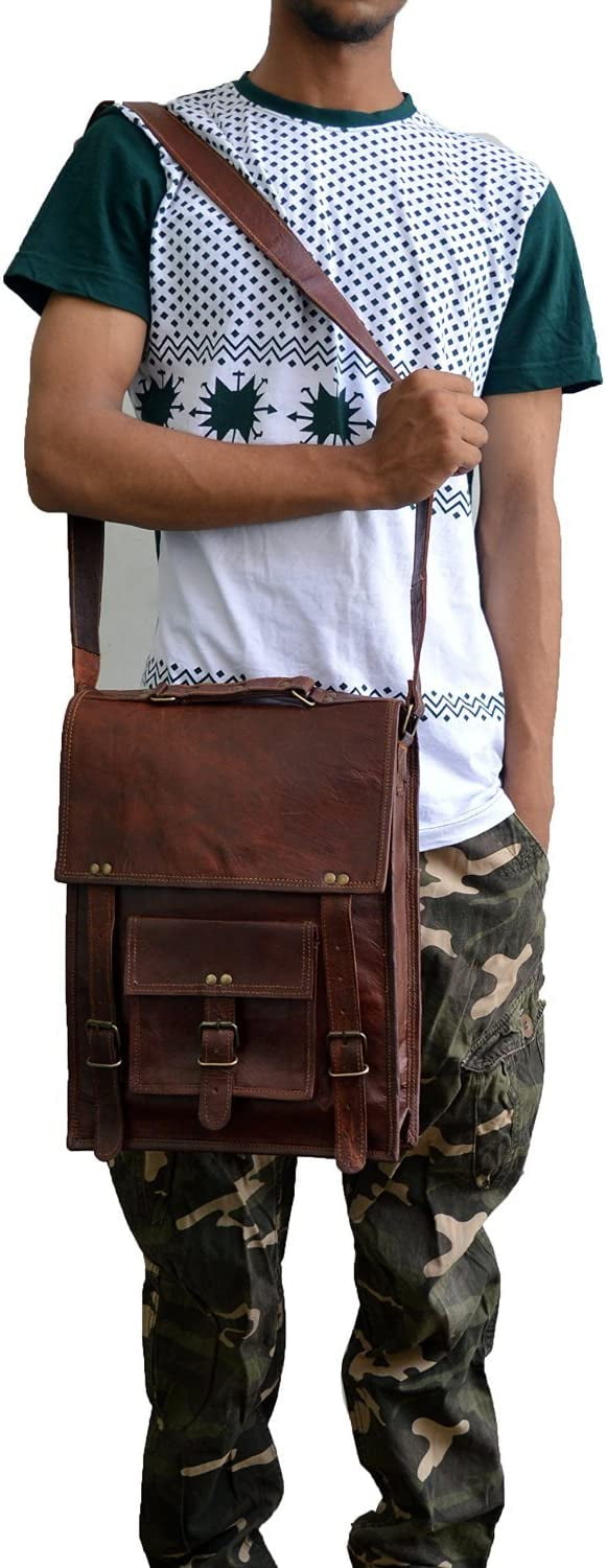 leather messenger bag 15 laptop