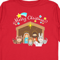 thumbnail image 4 of Inktastic Merry Christmas Cute Nativity Scene Boys or Girls Long Sleeve Toddler T-Shirt, 4 of 5