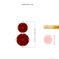 thumbnail image 3 of ANGARA Round Lab Grown 3.57 Ct Ruby Two Stone Pendant for Women in 14K Rose Gold (Size-9mm) | July Birthstone, Birthday, Anniversary, Jewelry Gift for Women | Lab-Grown Ruby Necklace, 3 of 8