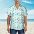 thumbnail image 4 of Balery Utensiles Print Men's Hawaiian Shirts Short Sleeve Beach Shirt Relaxed Fit Vacation Button Down Shirts-XX-Large, 4 of 9