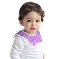 thumbnail image 2 of Hirioo Lilac Glittering for Baby Cotton Petal Bib Drool Bibs for Baby Boy Unisex, 2 of 9