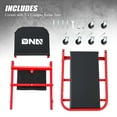 thumbnail image 2 of DNA Motoring TOOLS-00186 40 Inches 2 IN 1 Rolling Folding Car Creeper Seat 6 Pcs 2" Casters Red, 2 of 6