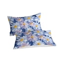 thumbnail image 3 of Floral Bedding Cover Set Teen Adult Colorful Quilt Cover Pillowcase Home Bedclothes,King (90"x104"), 3 of 5
