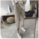 thumbnail image 3 of Pantalones Harlan de lana gruesa de otoño e invierno, pantalones de traje de nabo sueltos para mujer, pantalones casuales de pierna recta de gran tamaño, 3 of 5