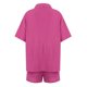 thumbnail image 4 of Puntoco Moda Mujer Verano Sólido V-Cuello Botón Casual Manga Corta Top+Pantalón Conjunto Liquidación Puntoco Puntoco-3878, 4 of 5