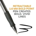 thumbnail image 4 of BIC Glide Bold Retractable Ball Pen, Black, 1.6mm Bold Point, 12 Pack, 4 of 9