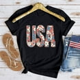thumbnail image 2 of Raeneomay Oversized T Shirts for Women Fashion Independence Day Printed Short Sleeved Round Neck T-Shirt Top, 2 of 6