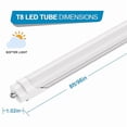 thumbnail image 3 of JESLED Single Pin T8 LED Tube Light 8ft Fa8 LED Bulbs, 45W 6500K Froted, 8-Pack, 3 of 5