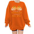 thumbnail image 1 of Blusa de manga larga suelta con estampado de moda para mujer, blusas informales con cuello redondo, sudaderas con capucha Pompotops FGAJ4523, 1 of 4