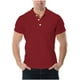 thumbnail image 1 of Blusa y camisa de manga corta con cuello vuelto para hombre, moda informal, con ventilación, botones y solapa, manga corta, poliéster, 1 of 5