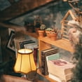 thumbnail image 4 of Kiven Cordless Bookshelf Lamp, Set of 2 Rechargeable Bookcase Lighting with White Fabric Lampshade, Farmhouse Decorative Bookend, Cordless Table Lamp for Bedside Bookshelf Home Decor DZ00329-804, 4 of 8