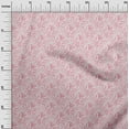 thumbnail image 3 of oneOone Silk Tabby Pink Fabric Abstract Dress Material Fabric Print Fabric By The Yard 42 Inch Wide, 3 of 4