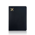 thumbnail image 5 of Bolsa de pasaporte de cuero de aviación con acabado bronceado multicolor Juego de porta pasaporte de PU cosido a mano Porta pasaporte, 5 of 5