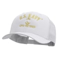 thumbnail image 2 of US Navy USN CPO Retired Embroidered Retro Trucker Cap - White OSFM, 2 of 5