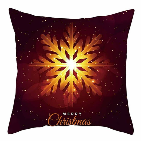 VerPetridure Christmas Peach Skin Pillow Cover Pillow Cover Decor Sofa Cushion Cover Christmas Cotton Linen Throw Pillow Case Cushion Cover Home Sofa Decor