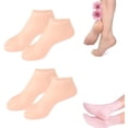 thumbnail image 1 of Moisturizing Foot Mask Exfoliating Silicone Socks Beach Protective Socks, Silicone Socks for Dry Cracked Feet (Skin*2), 1 of 1