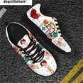 thumbnail image 1 of Doginthehole - Lindos zapatos de niña para mujer, antideslizantes, planos, informales, para correr, transpirables, con cordones, 1 of 6