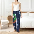 thumbnail image 4 of Fotbe Dinosaur Astronaut Space Surfing Pantalones de Pijama para Mujer, Pantalones de Dormir, Pantalones Pj con Cordón y Bolsillos-Medium, 4 of 6