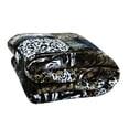 thumbnail image 4 of RIAN Tiger Print 5.5 lb Mink Blanket For Double Bed  Miltry Green( Multi Color ), 4 of 4