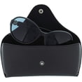 thumbnail image 4 of National Geographic Leather Like Semi Hard Eyeglass Case For Men And Women In Black, 4 of 7