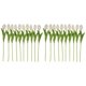 thumbnail image 3 of 20 Piezas Blancas 13.8 Pulgadas Flores de Tulipanes Artificiales para la DecoracióN Del Partido, Hogar Boda, 3 of 11