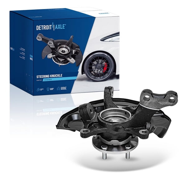Detroit Axle - FWD Front Left Steering Knuckle & Wheel Hub Bearing Replacement for 2004-2010 Toyota Sienna