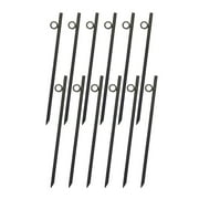 Yard Tuff Grip Rebar 18 Inch Steel Durable Tent Canopy Ground Stakes (12 Pack)