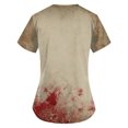 thumbnail image 3 of Tops sueltos de manga corta para mujer Tops casuales de talla grande Camisetas casuales de verano de manga corta con cuello en V Tops de mujer Camisetas Ropa de trabajo, 3 of 3