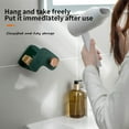 thumbnail image 3 of Adhesive Wall-Mounted Hair Dryer Holder - Universal Blow Dryer Rack for Bathroom Storage (15x10cm PP Material), 3 of 8