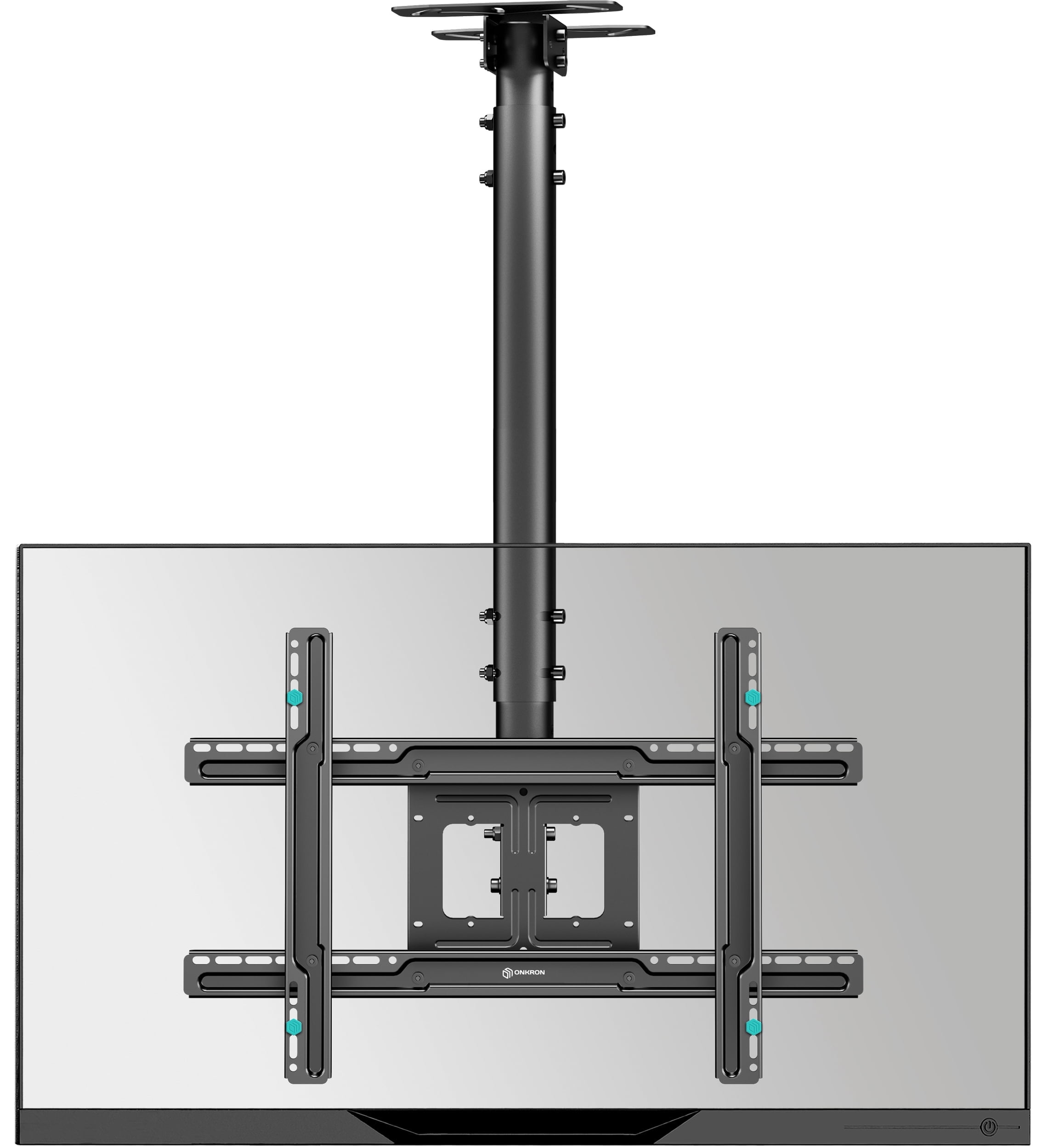 ONKRON Ceiling TV Mount for 32”-80” Flat/Curved Screens up to 150 lbs – Tilting Swiveling max 600x400 VESA
