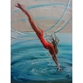 thumbnail image 2 of Luniak, Monika 25x32 Black Ornate Wood Framed with Double Matting Museum Art Print Titled - Jump, 2 of 4