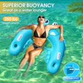 thumbnail image 4 of Silla flotante para piscina FlyFreeU con luces solares para adultos, 4 of 7