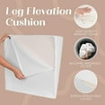 thumbnail image 6 of Trickonometry Leg Elevation Pillow with Memory Foam and Washable Velvet Removable Cover for Sleeping, Sciatica, Back Pain, Leg/Knee Surgery Pain Relief, Foot/Ankle Injury, and Circulation (Burgundy), 6 of 7