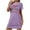 Purple, variant on ALLLIST Nightgowns for Women Christmas Short Sleeve Sleepwear Round Neck Black Casual Chemises Nightgowns for Ladies