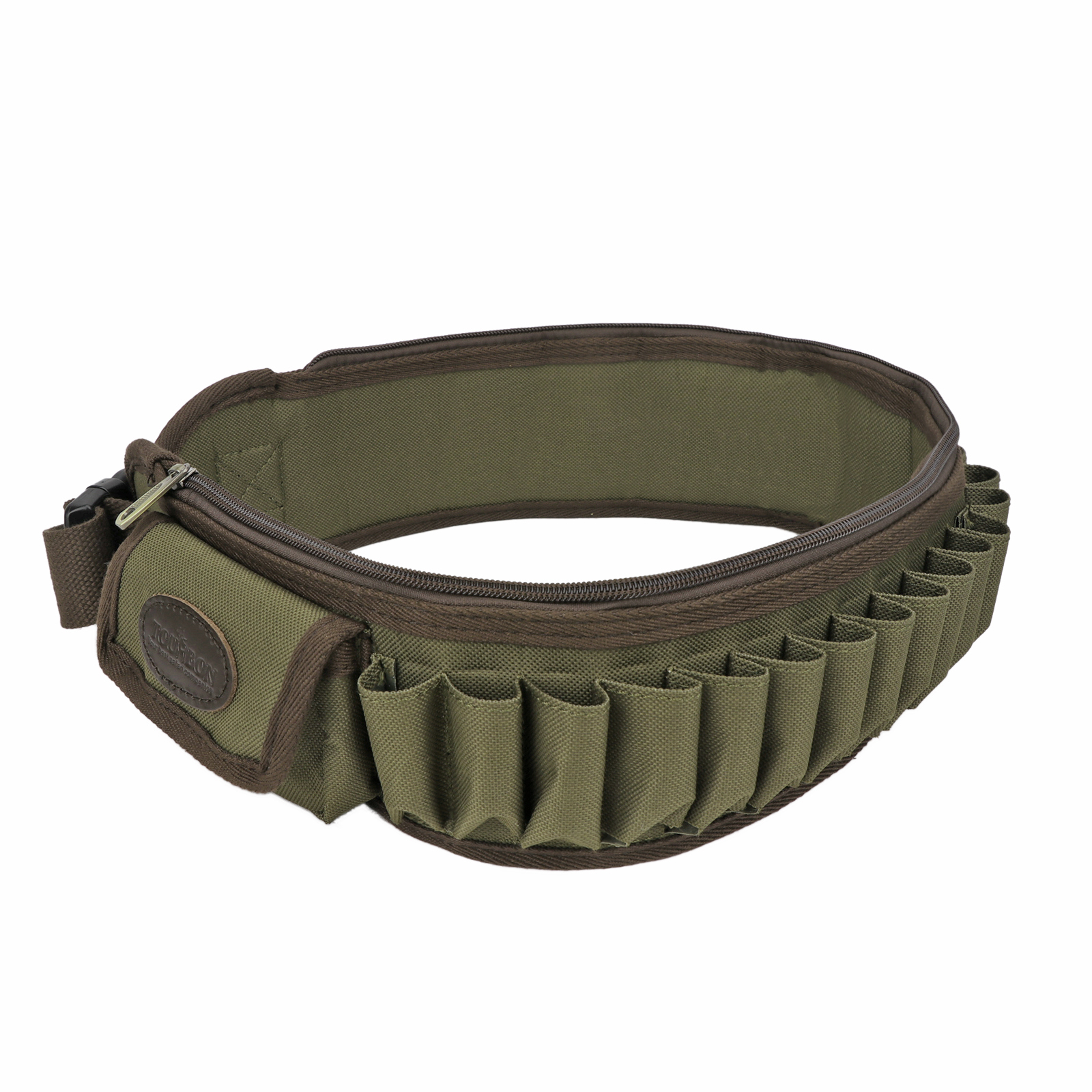 TOURBON Adjustable 50" Nylon Belt , 12 -Gauge, 24 rounds, Green