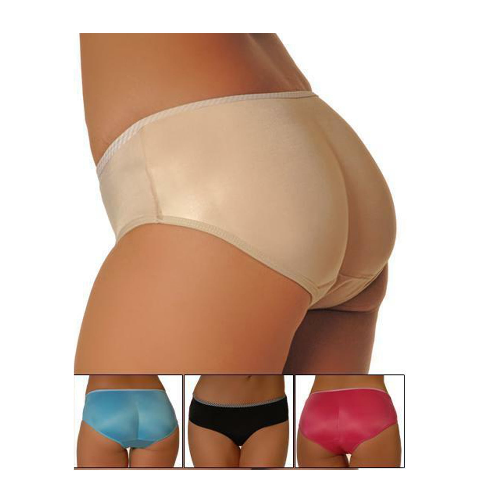 Fullness Seamless Low Rise Butt Padded Underwear Brief Enhancer 