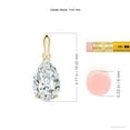 thumbnail image 3 of ANGARA IGI Certified Lab Grown 2 Ct Diamond Pendant for Women in 14K Yellow Gold (Size-11x7mm|Color-F-G|Clarity-VS) | April Birthstone, Anniversary, Jewelry Gift for Women | Diamond Necklace, 3 of 7