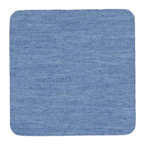 Meiix Light Blue Denim Repair Patches, Self Adhesive Strong Glue Iron on Jeans Fabric with Inside Denim Outside, for Clothing Decoration and Mending (3X3X0.1In, 1Pcs)