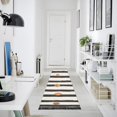 thumbnail image 4 of Yayeee Runner Rug for Bedroom 2'x6' Machine Washable Hallway Non Slip Mat, Black Abstract Stripes, 4 of 8