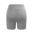 thumbnail image 6 of AHTJRT Workout Yoga Shorts for Girls High Elastic Waist Stretchy Tummy Control Short Pants with Pockets Butt Lifting Athletic Biker Shorts Gray 8-9 Years, 6 of 9